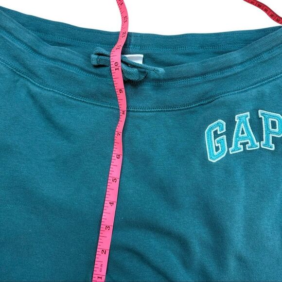 GAP logo Fleece Jogger Sweatpants Teal Medium - Picture 3 of 9